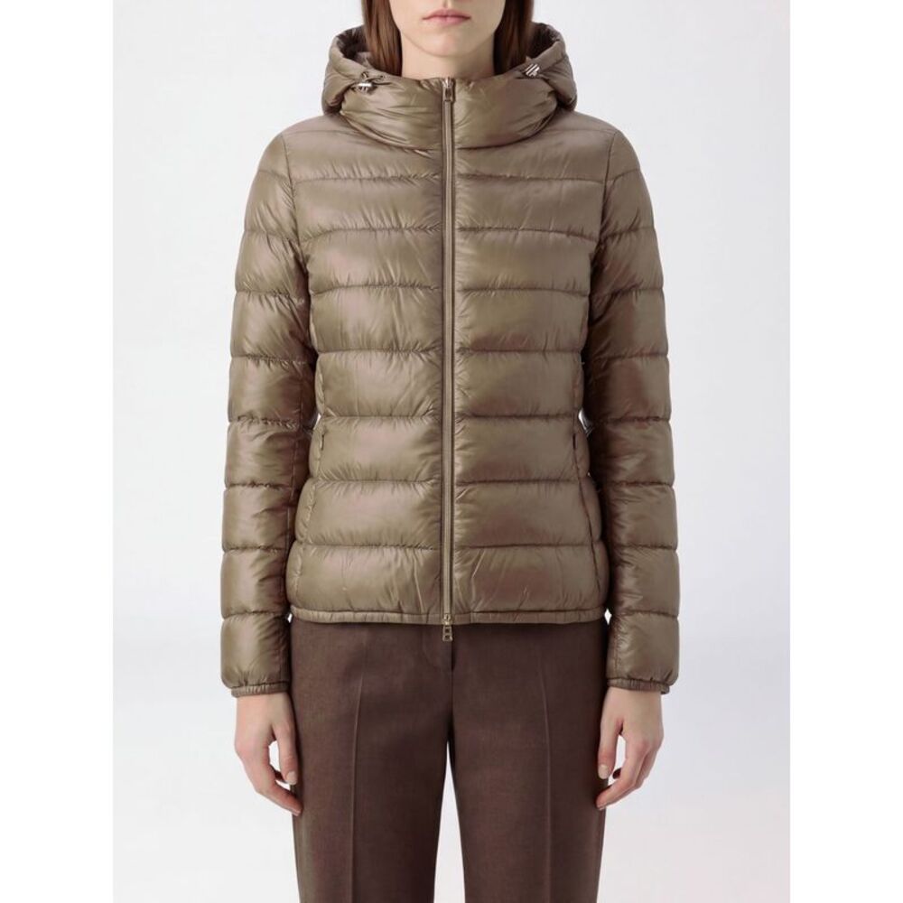 Herno Women Slim Fit Waterproof Nylon Down Jacket Herno With Hood And Metal Zip